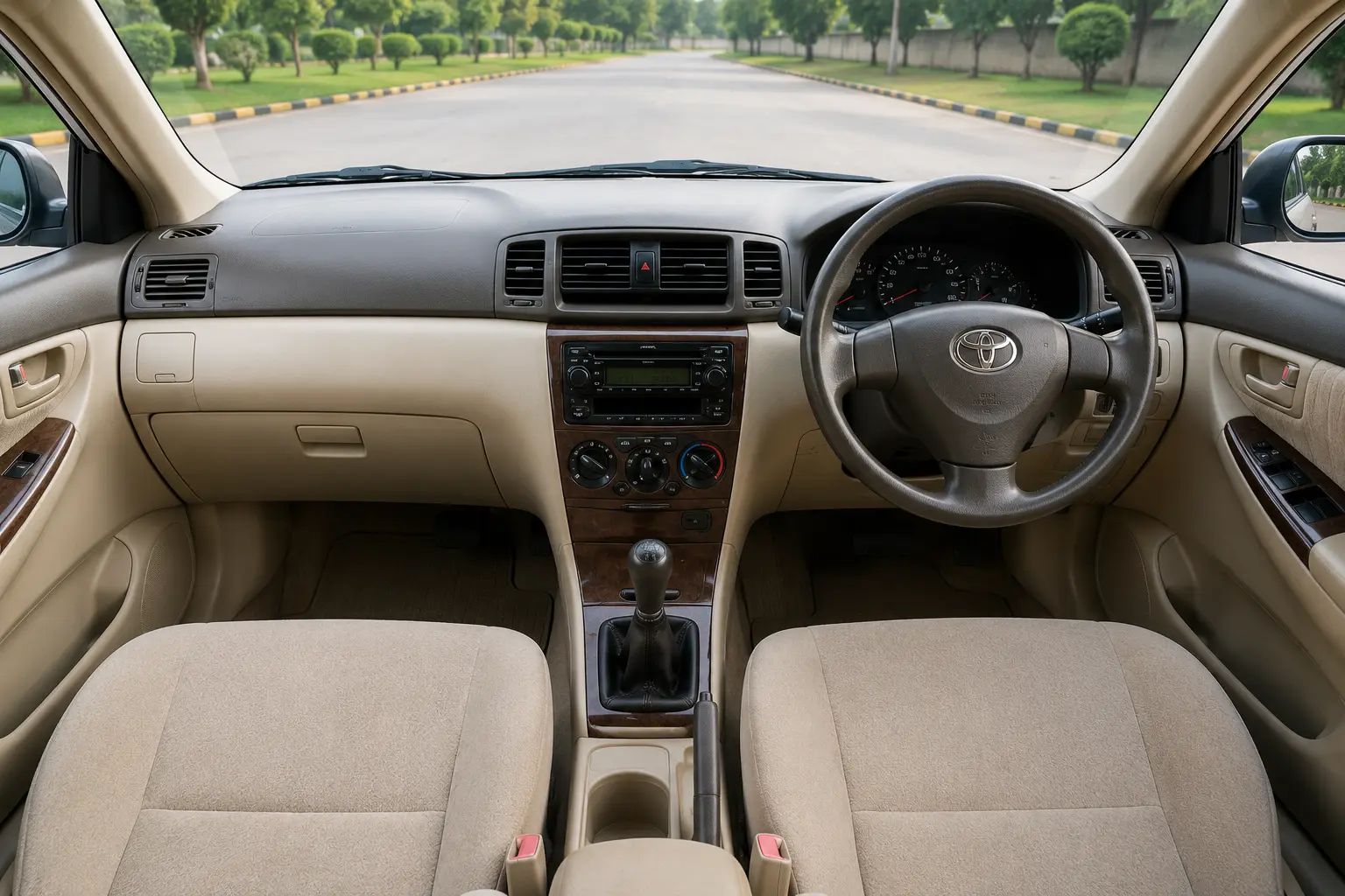 Toyota-Corolla-GLi-dashboard-GB-Rent-Car